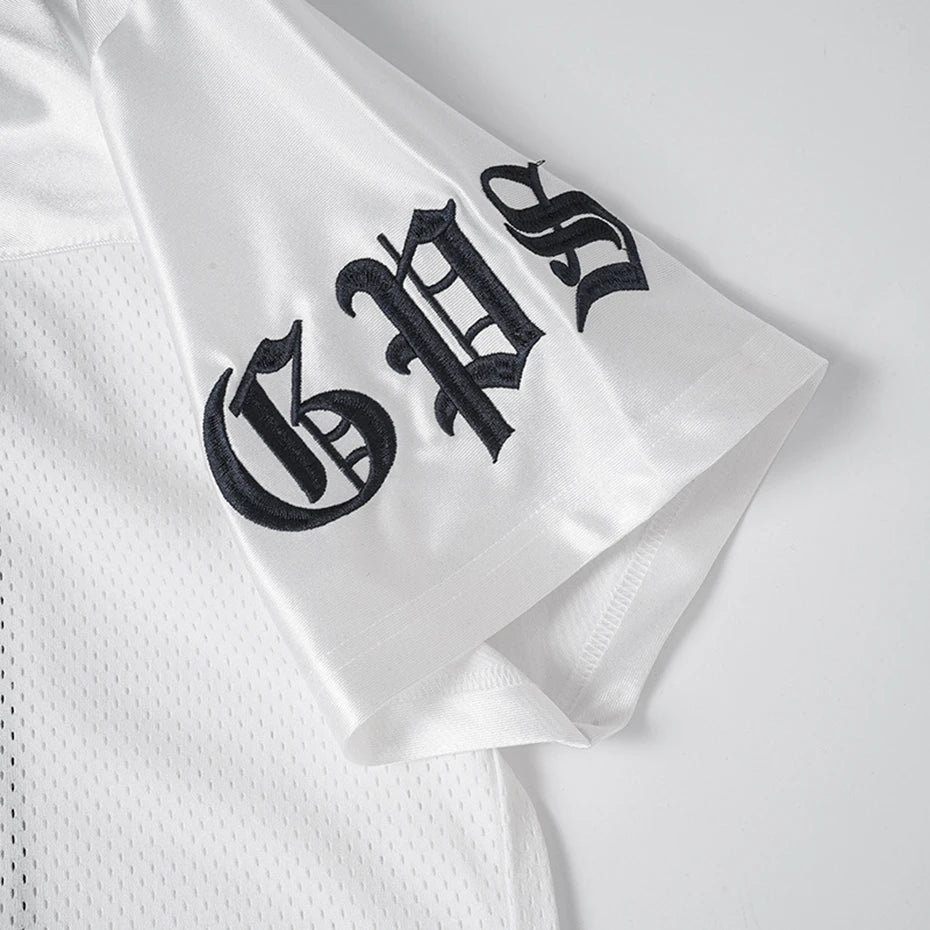Sport Star Graphic Oversized T-Shirt — fabric close-up