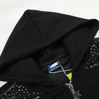 Y2K Rhinestone Oversized Jacket — back view