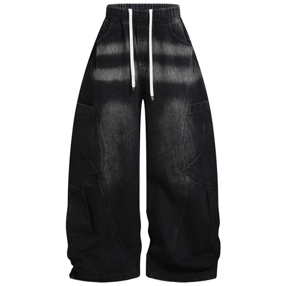 Y2K Vintage Denim Baggy Jeans — styling shot