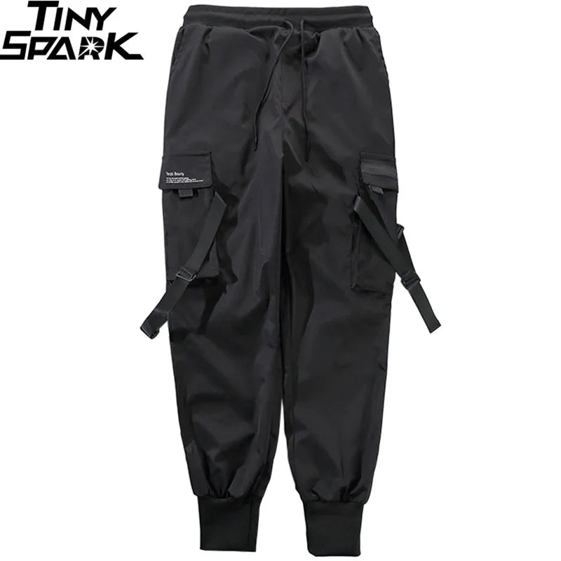 Ribbon Harem Cargo Pants — fit shot