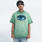 Vintage Eyes Graphic Oversized T-Shirt — fit shot