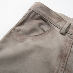 Vintage Pleated Denim Baggy Jeans — detail shot