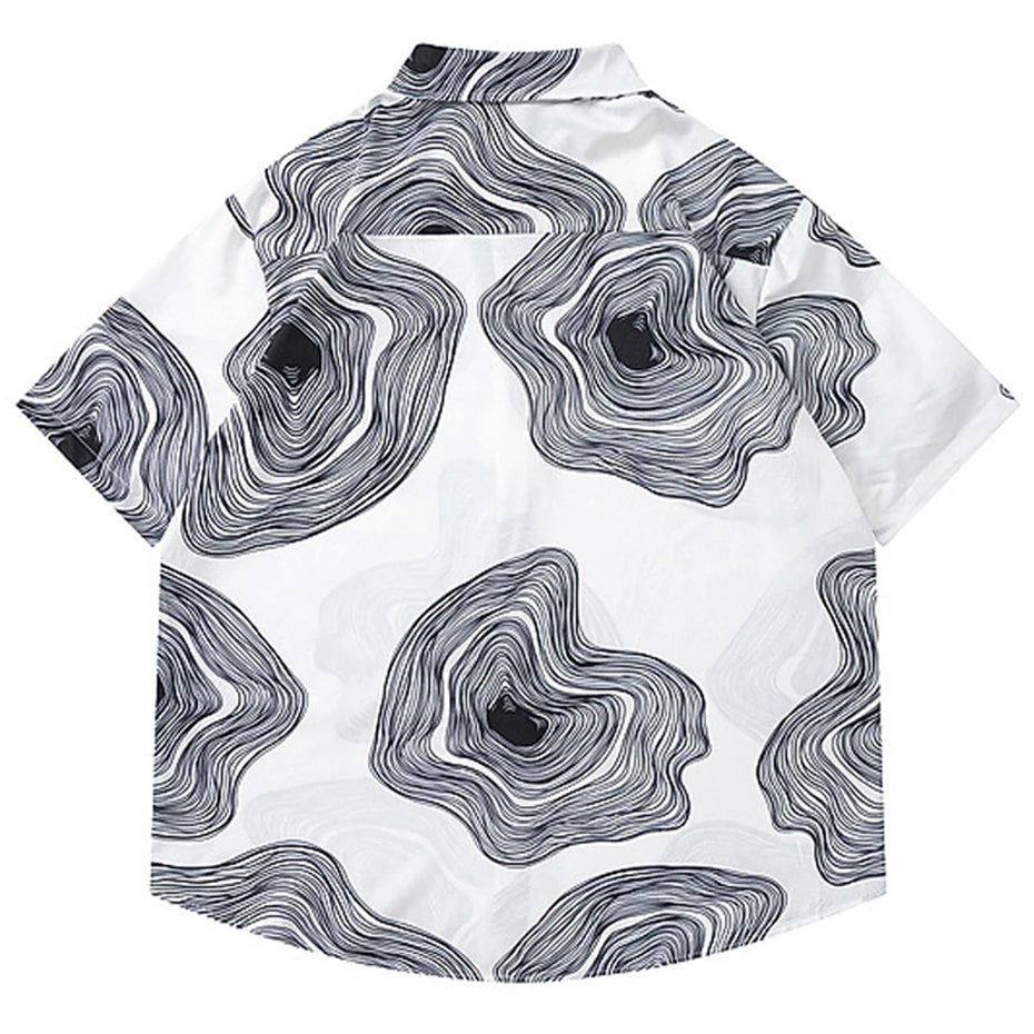 Print Graphic Loose Shirt — front view