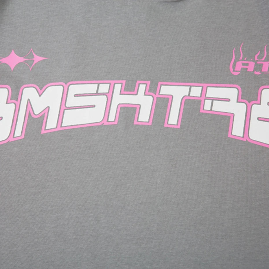 Y2K Print Oversized T-Shirt — fit shot