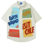 Y2K Color Block Shirt — styling shot