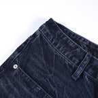 Jeans Vintage Blue Loose Denim Shorts — back view