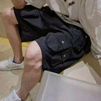 Y2K Cargo Shorts — fabric close-up