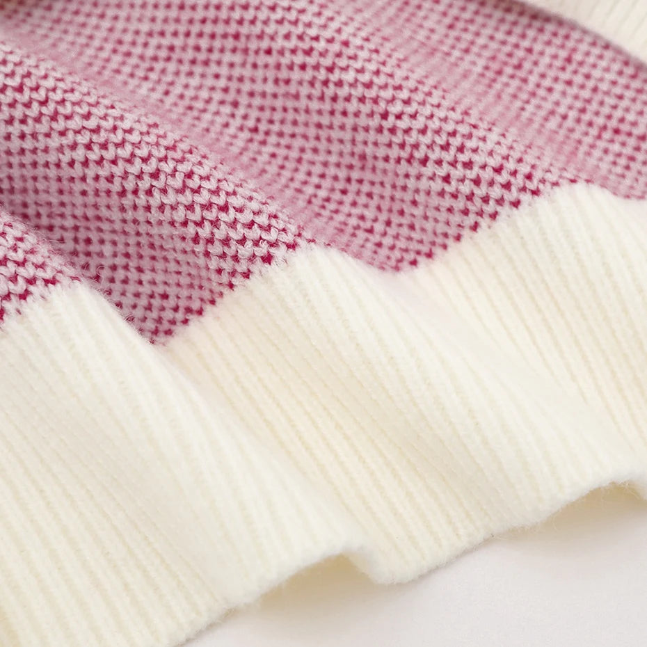 Sweaters Y2K Skeleton Graphic Knit Oversized Sweater — fabric close-up