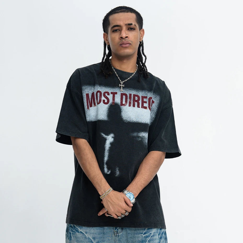 Tee Y2K Graphic Oversized T-Shirt — detail shot