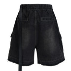 Vintage Baggy Denim Shorts — detail shot