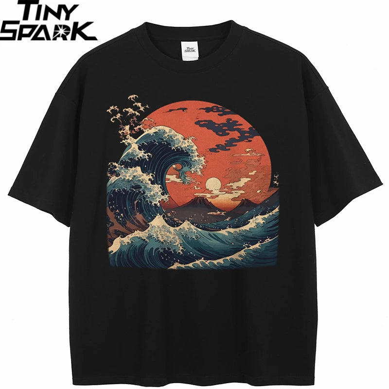 Black Sun Washed T-Shirt — detail shot
