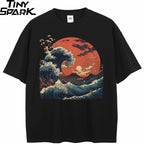 Black Sun Washed T-Shirt — detail shot