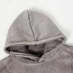 Plush Vintage Oversized Hoodie — fit shot
