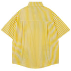 Y2K Cat Graphic Oversized Shirt — front view