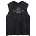 Vintage Embroidered Oversized Vest — back view