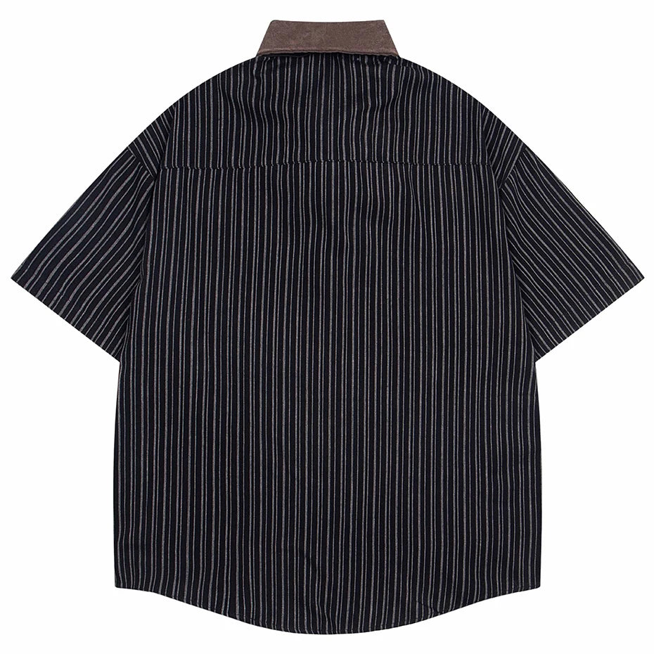 Tie Vintage Loose Shirt — front view