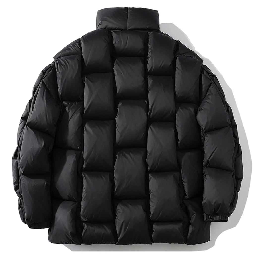 Padded Loose Puffer Jacket — front view