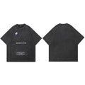 Searching Retro Black Washed T-Shirt — side view