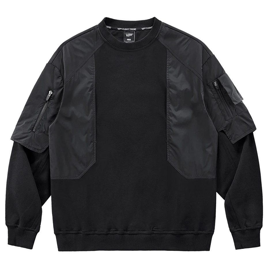 Techwear Black Car Hoodie — styling shot