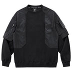 Techwear Black Car Hoodie — styling shot