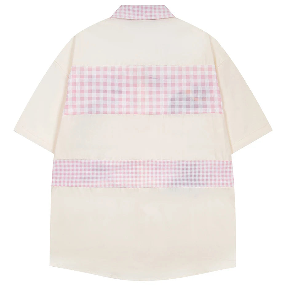 Y2K Cat Graphic Loose Shirt — detail shot
