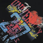 Vintage Graffiti Graphic Hoodie — front view
