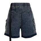Vintage Baggy Denim Shorts — front view