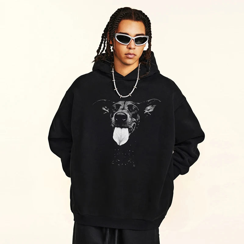 Dog Graphic Hoodie — front view