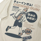 Kanji Cartoon Print T-Shirt — front view