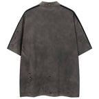 Vintage Ripped Oversized T-Shirt — detail shot