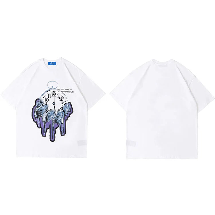 Letter Print Loose T-Shirt — fit shot