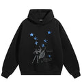 Retro Graphic Hoodie — fabric close-up