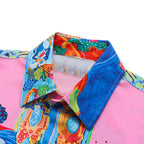 Print Oversized Shirt — back view