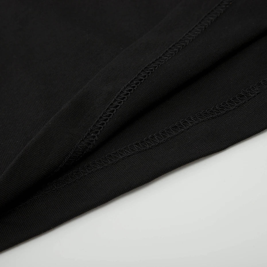 Embroidered Oversized T-Shirt — fabric close-up