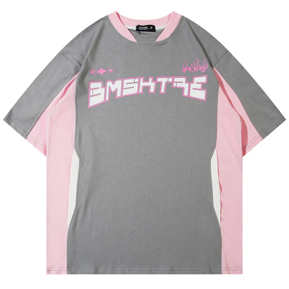 Y2K Print Oversized T-Shirt — back view