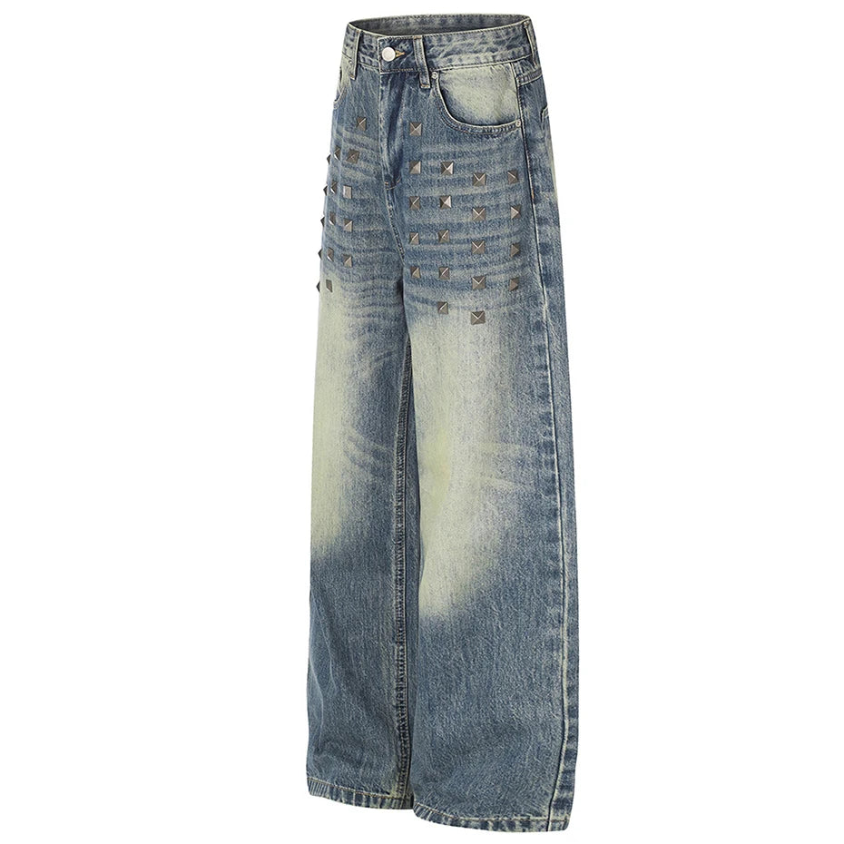 Vintage Denim Loose Jeans — front view