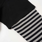 Gray Vintage Oversized T-Shirt — fabric close-up