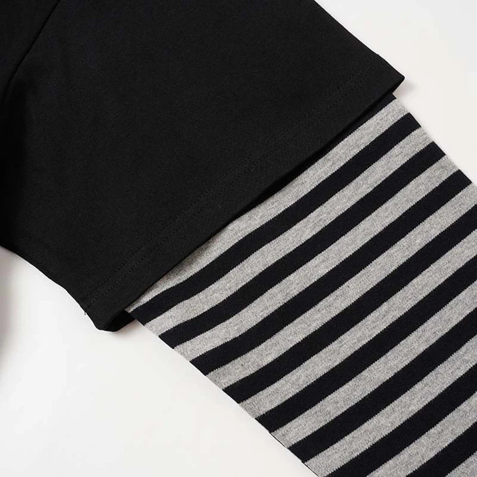 Gray Vintage Oversized T-Shirt — fabric close-up