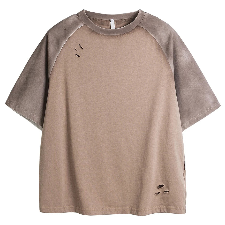 Y2K Vintage Ripped Oversized T-Shirt — styling shot