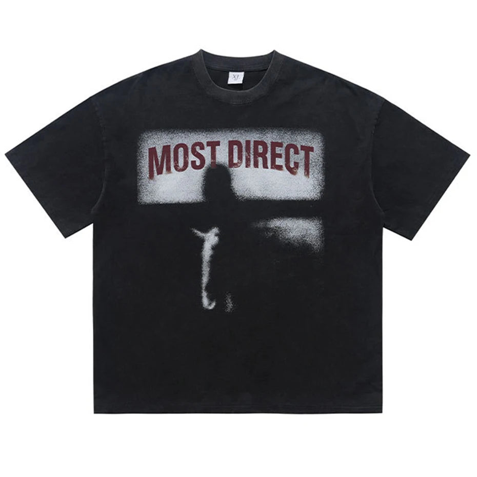 Tee Y2K Graphic Oversized T-Shirt — fit shot