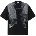 Y2K Black Graphic Oversized T-Shirt — styling shot