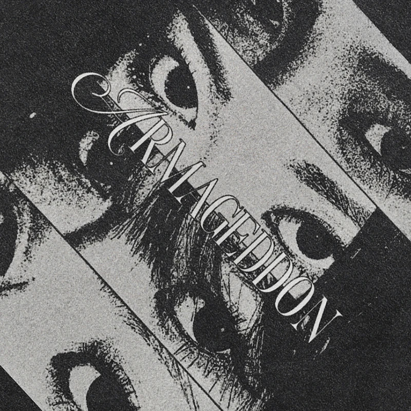Black Eye Graphic Oversized T-Shirt — front view