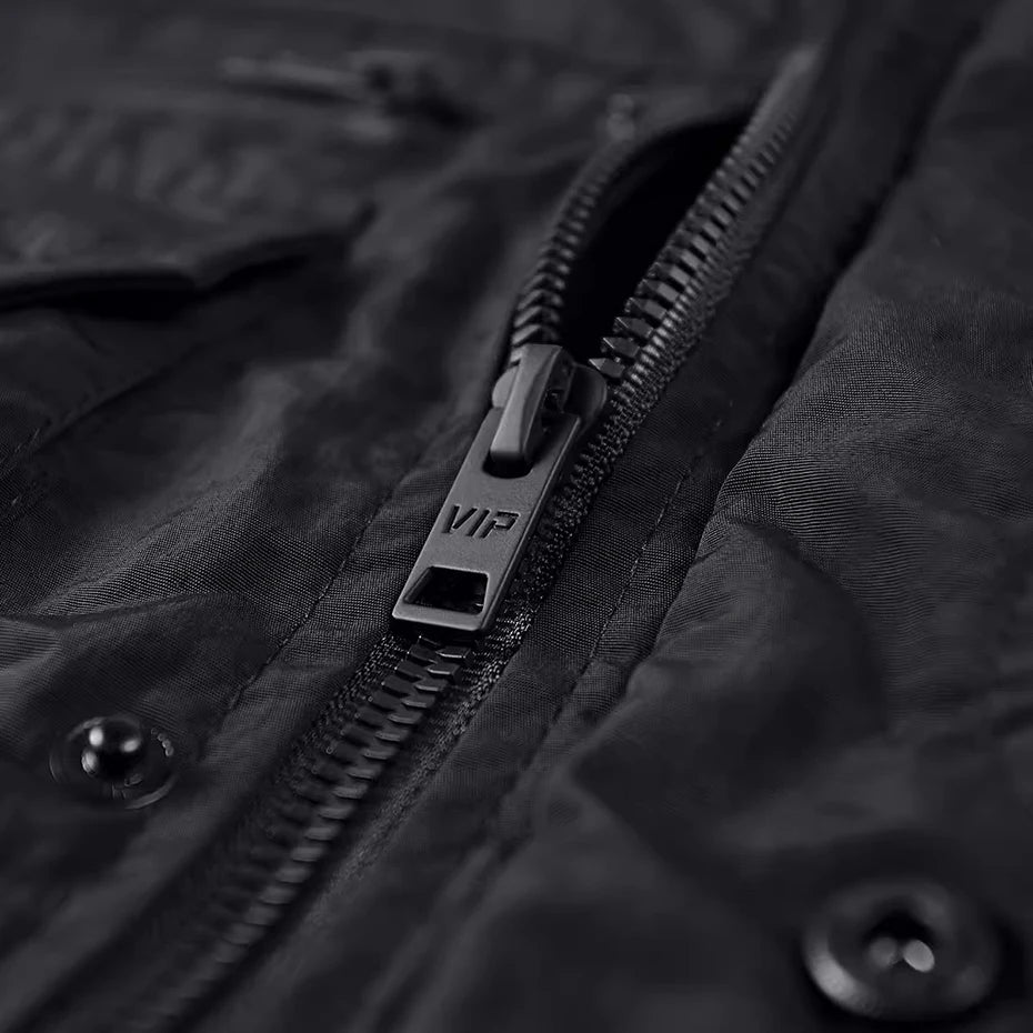 Techwear Car Patchwork Vest — detail shot