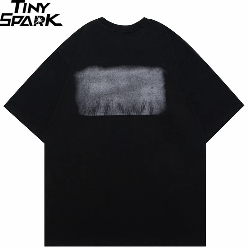 Aesthetic Graphic Oversized T-Shirt — back view