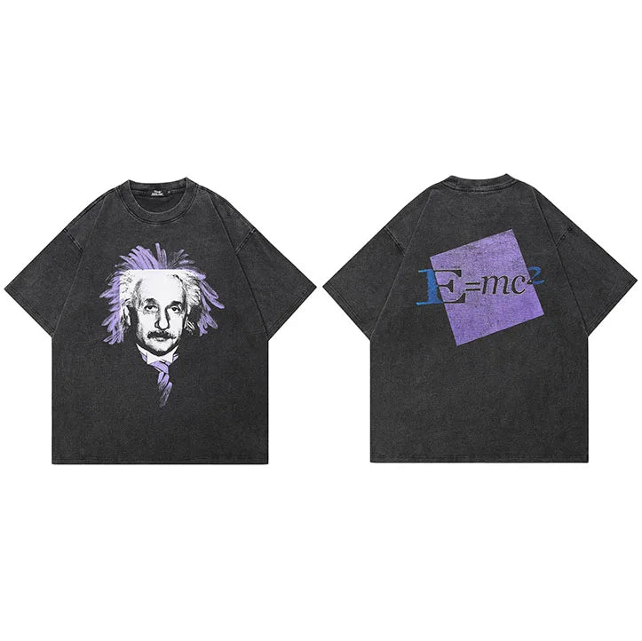 Black Graffiti Faded T-Shirt — styling shot