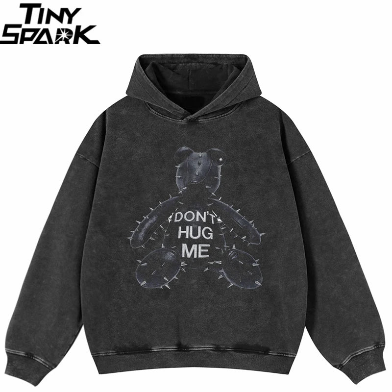 Black Bear Graphic Hoodie — front view