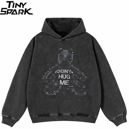 Black Bear Graphic Hoodie — front view