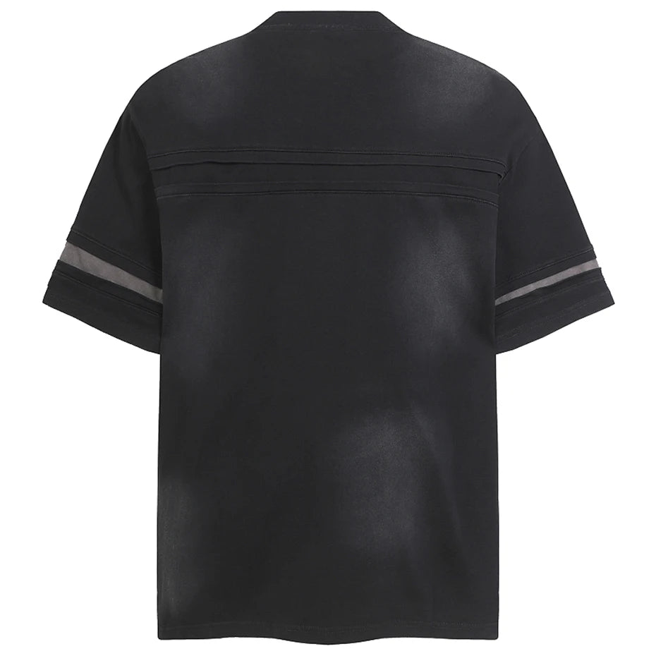 Loose Vintage Patchwork Oversized T-Shirt — front view