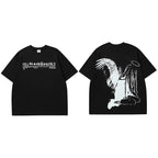 Y2K Cartoon Angel Graphic T-Shirt — side view
