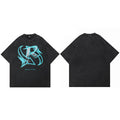 Vintage Black Letter Graphic Oversized T-Shirt — styling shot